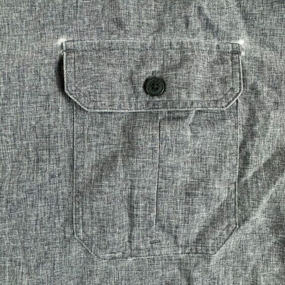 Croft&Barrow Quick Dry Shirt Mens Big&Tall XL Tall Grey Vented Outdoors Western - Picture 4 of 13